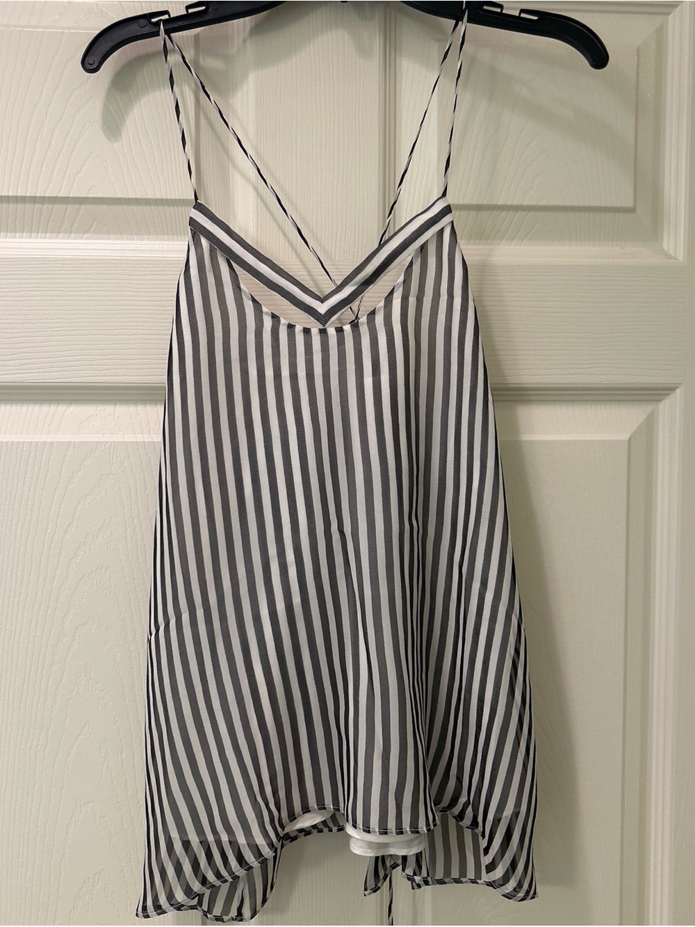 Mason Black & White Striped Slip Cami